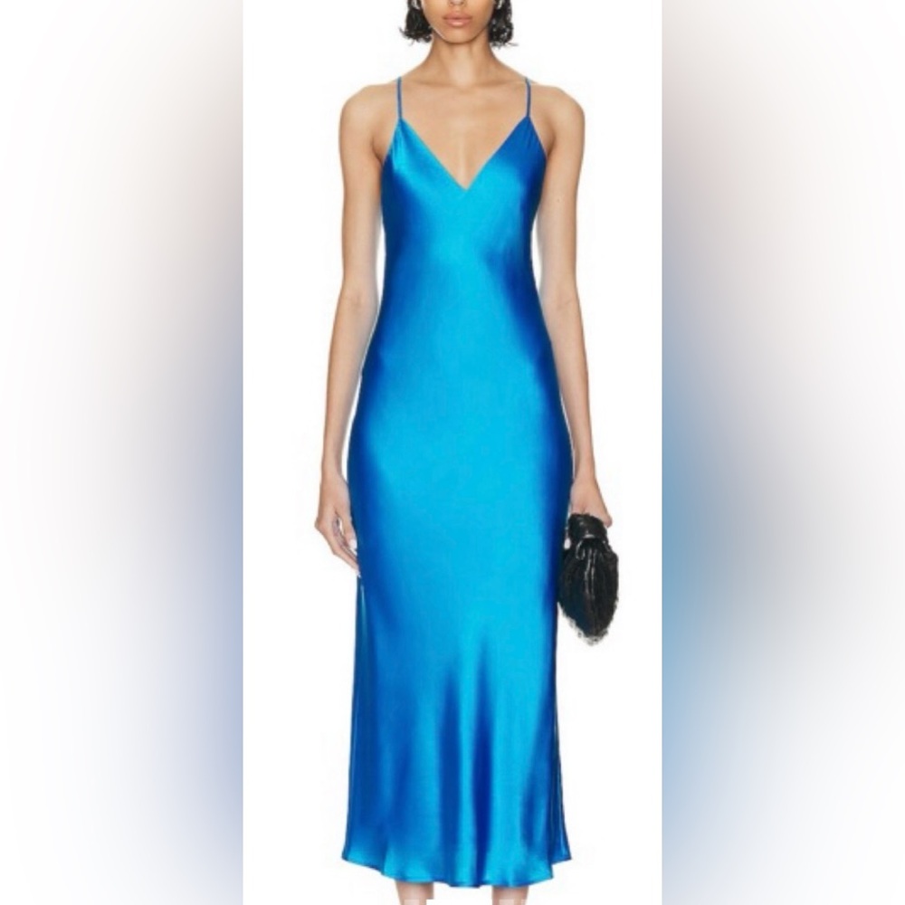 L'AGENCE Royal Blue Maxi Dress